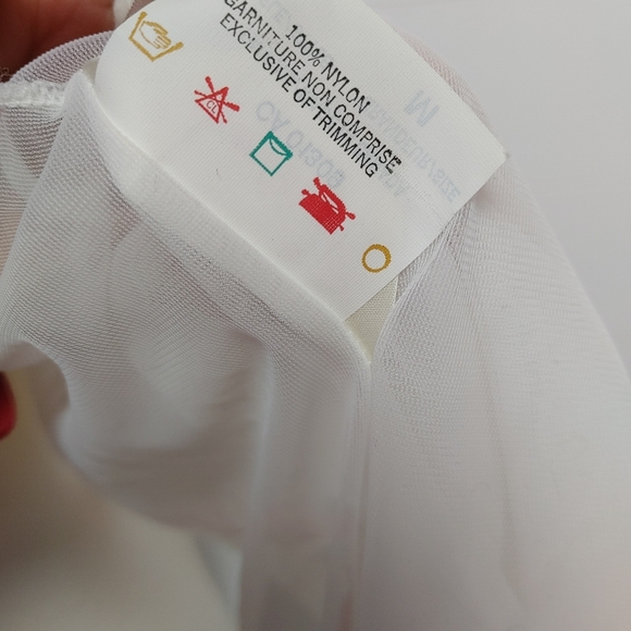 Vintage Slumber Suzy White Sheer Peignoir Size M - Picture 14 of 16